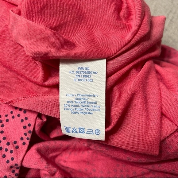 Boden Pink V Neck Ruched Wrap Dress Midi Length Wool Blend Size US 6 Long - Picture 10 of 11